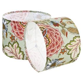 Drum Lamp Shade 2 Set, 13 in Top x 13 in Bottom x 10 in High, Medium Drum Linen Lampshade