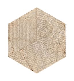 Hexagon Gold Yellow Beige Marble,natural marble, for wall,FS textured finished, 3D fluted marble, natural stone