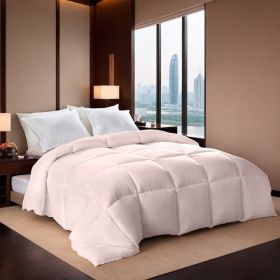 Pink Oversized Plump Thick Duvet Enhanced Warmth With Skin-friendly Comfort. Perfect For Cozy Bedrooms And Luxury Hotels. Fits Single Double Beds (Option: Pink-XL)