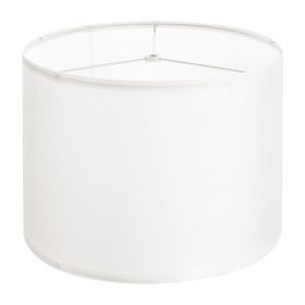 Drum Lamp Shade, 13 in Top x 13 in Bottom x 10 in High, Medium Drum Linen Lampshade, Replacement Lamp Shade for Table Lamps Floor Lamps Pendant L (Default: Default)